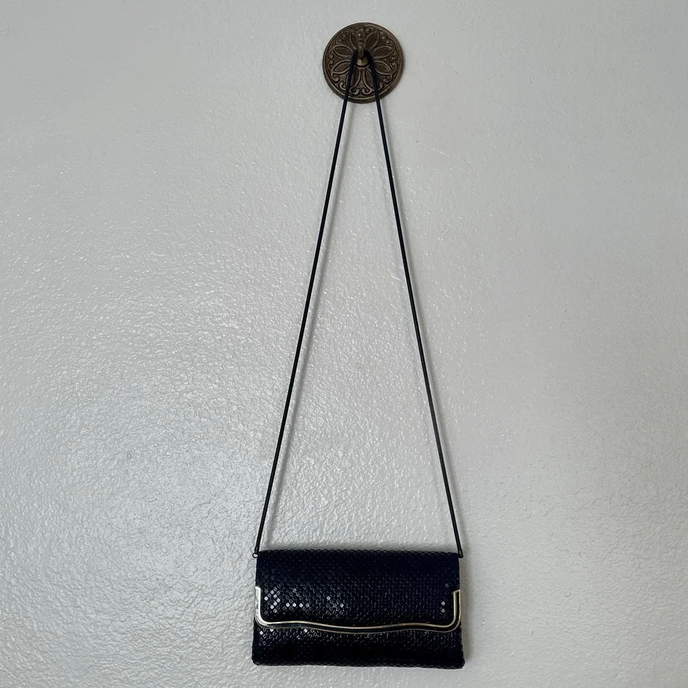 Vintage La Regale Evening‎ Clutch Navy Blue Mesh